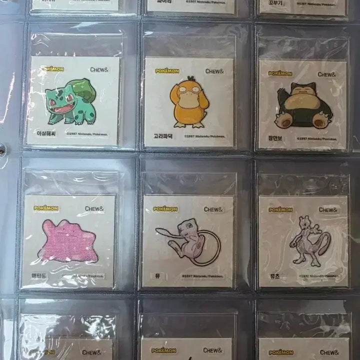 [BUNJANG] Pokemon Chu &amp; Ttibusal Full Set (40 Types) / 포켓몬 츄앤 띠부씰 40종 전종  고구마츄