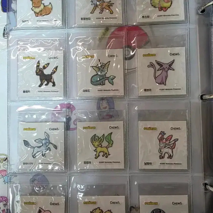 [BUNJANG] Pokemon Chu &amp; Ttibusal Full Set (40 Types) / 포켓몬 츄앤 띠부씰 40종 전종  고구마츄