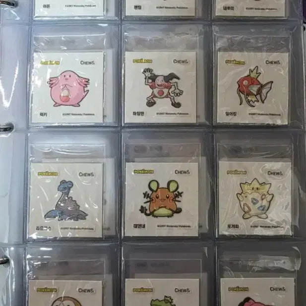 [BUNJANG] Pokemon Chu &amp; Ttibusal Full Set (40 Types) / 포켓몬 츄앤 띠부씰 40종 전종  고구마츄