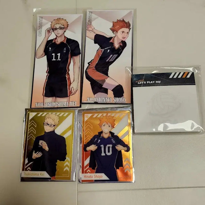 [BUNJANG] Haikyuu!! Karasuno Tsukishima Hinata Trading Cards &amp; Illustration Cards Bundle Set / (일괄) 하이큐 카라스노 츠키시마 히나타 트레카 일러스트 카드