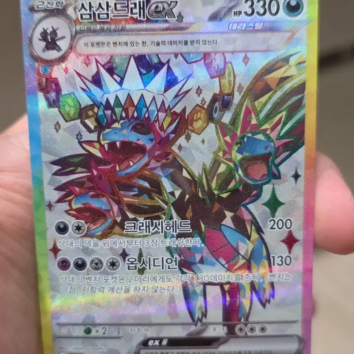 [BUNJANG] Pokemon Card Hydreigon ex SR A-Grade / 포켓몬카드 삼삼드래 ex SR A급