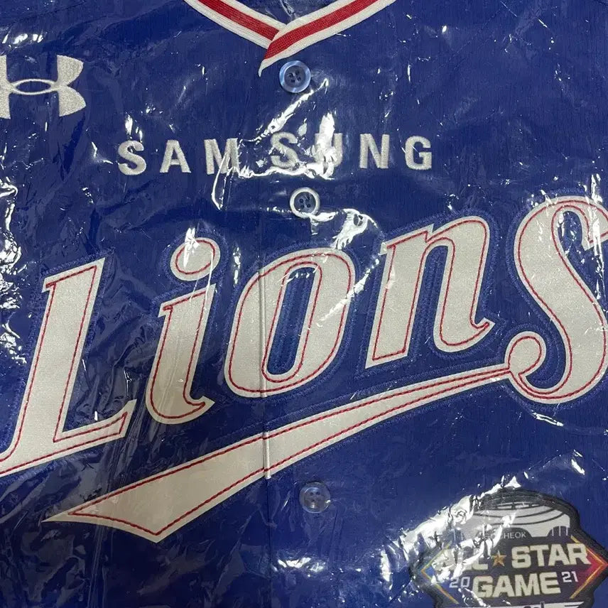 [BUNJANG] Samsung Lions 2021 Under Armour Baseball Jersey (Size 100) / 삼성라이온즈 2021 언더아머 유니폼