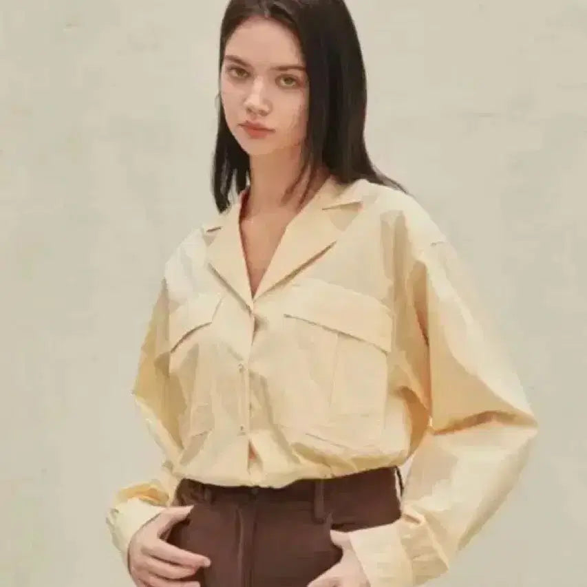 [BUNJANG] Avieuamos Pintuck Cotton Blend Shirt / 아비에무아 핀턱 코튼 블렌드 셔츠