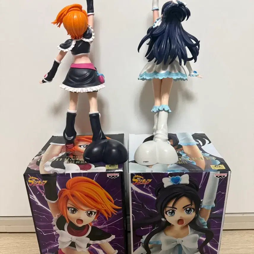 [BUNJANG] Banpresto Pretty Cure Cure Black &amp; Cure White Figure Set / 반프레스토 프리큐어 피규어 큐어 블랙 큐어 화이트 세트