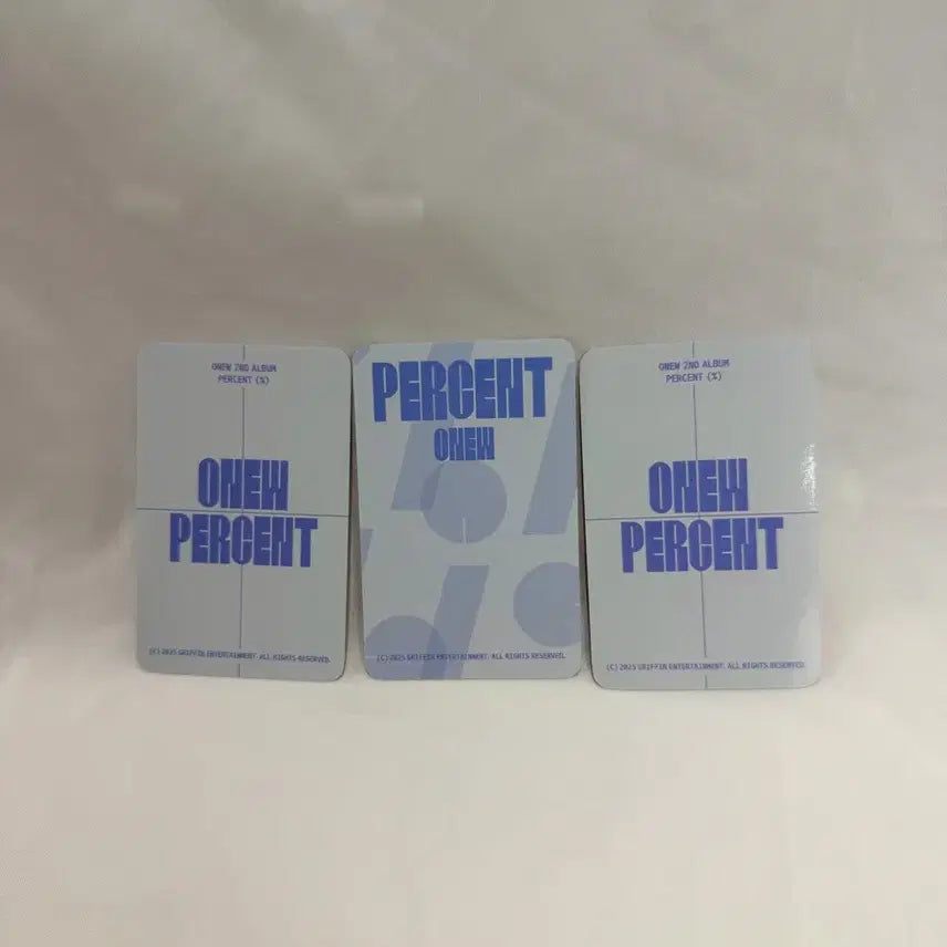 [BUNJANG] SHINee Onew Percent Popup Photocard Bundle Set / 샤이니 온유 퍼센트 팝업 포카 3종일괄
