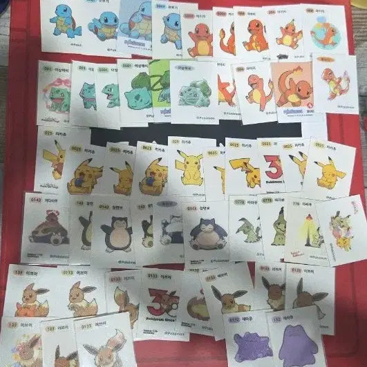 [BUNJANG] Pokemon Sticker Collection - Popular &amp; Rare / 포켓몬 띠부씰 인기씰 레어씰꼬부기파이리 루카리오리오르 팬텀등