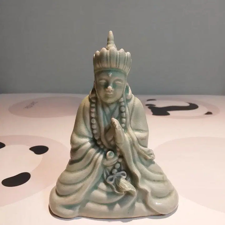 [BUNJANG] Celadon Seated Buddha Statue / 청자불상