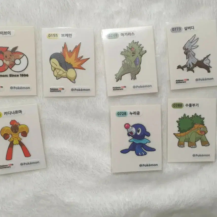 [BUNJANG] Pokemon Stickers (Eevee, Charizard, Tyranitar, Silvally, Golisopod, Rowlet) / 포켓몬 띠부씰(이브이 브케인 마기라스 실버디 카디나르마 누리공 수풀부기