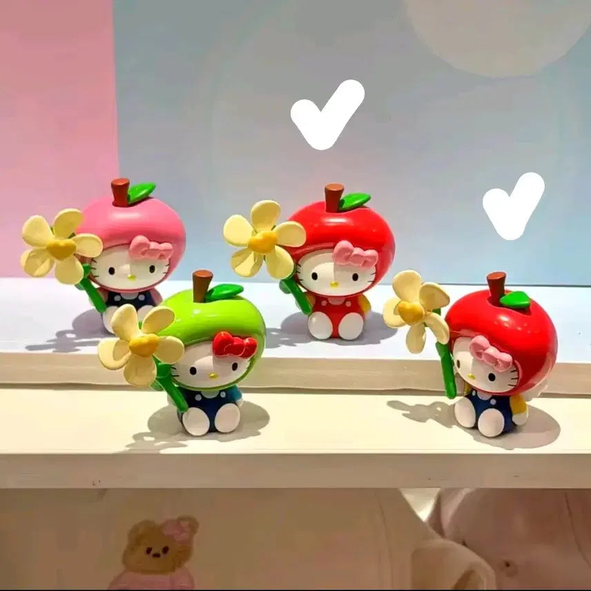[BUNJANG] Hello Kitty Apple Kitty Pinwheel Figure / 헬로키티 바람개비 피규어 사과키티 산리오