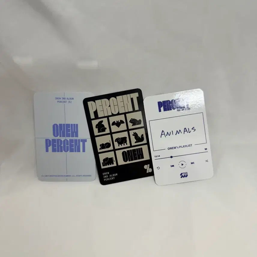 [BUNJANG] SHINee Onew "Percent Suit" JinKi Photocard Bundle Set (3 Types) / 샤이니 온유 퍼센트 수트진기 포카 3종일괄