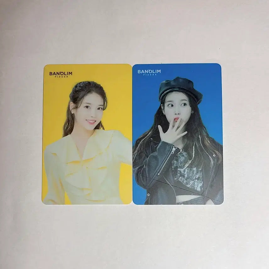 [SOLD OUT] 반올림피자 아이유 AR 포토카드 두 장 일괄