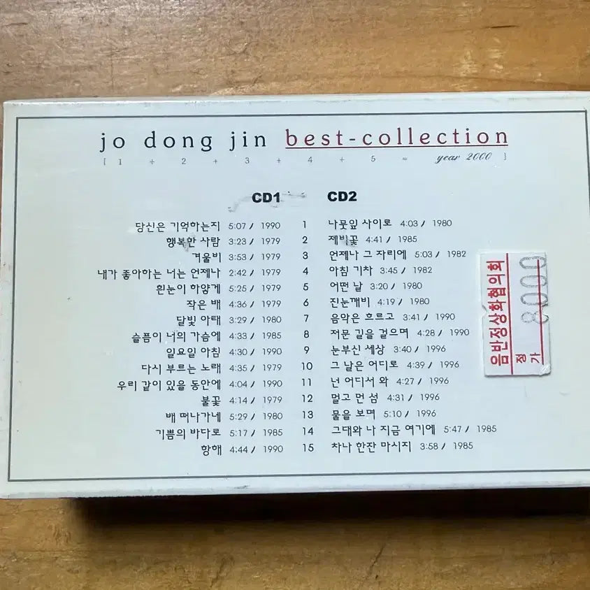 [BUNJANG] Cho Dong Jin Best Collection 2 Cassette Tape (Sealed) / 조동진 베스트 2카세트테이프 (미개봉)