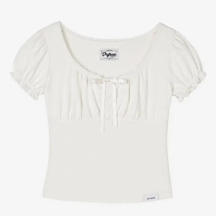 [BUNJANG] Dorothy Shirring Top - White / 드라이로즈 도로시 셔링 탑 화이트 갸루 히메갸루 미소녀
