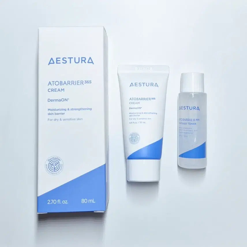 [BUNJANG] AESTURA Atobarrier 365 Cream Set (80ml + 30ml + 25ml) / [미개봉]에스트라 아토베리어365 크림 80ml+30ml+덤