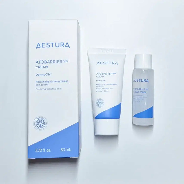 [BUNJANG] AESTURA Atobarrier 365 Cream Set (80ml + 30ml + 25ml) / [미개봉]에스트라 아토베리어365 크림 80ml+30ml+덤