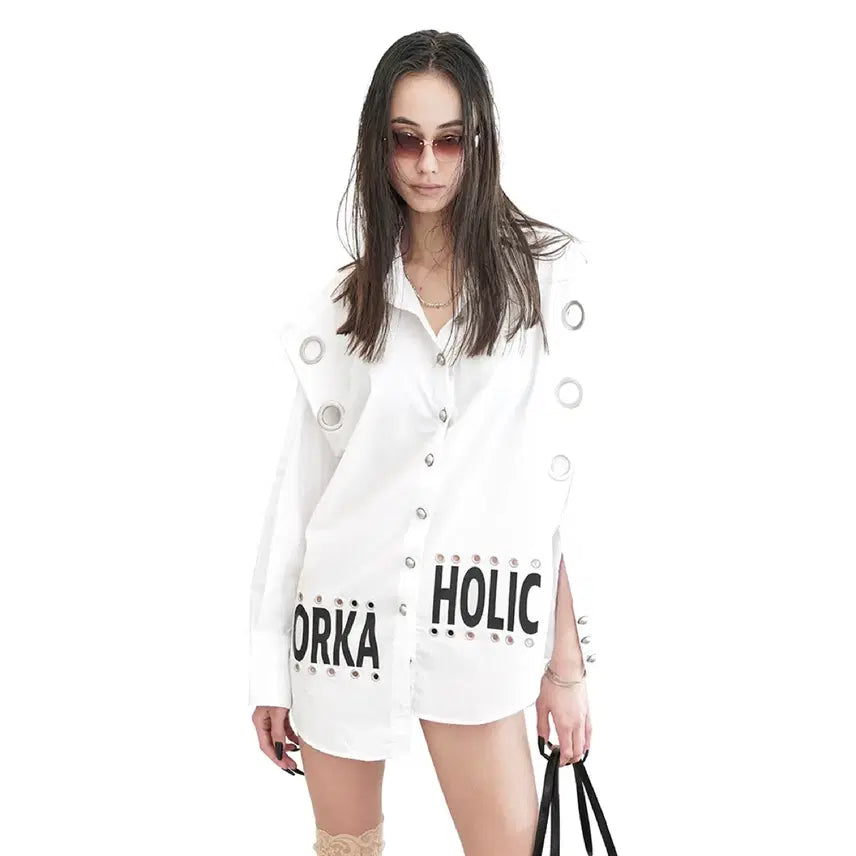[BUNJANG] Kimyo Angled Overfit Shirt White / Kimyo Angled Overfit Shirt in White