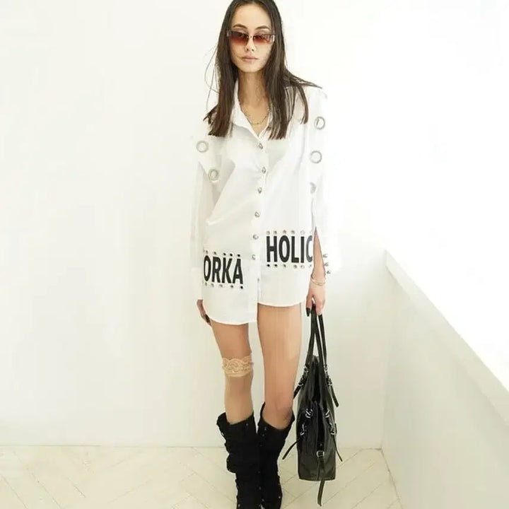 [BUNJANG] Kimyo Angled Overfit Shirt White / Kimyo Angled Overfit Shirt in White