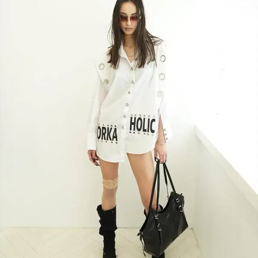 [BUNJANG] Kimyo Angled Overfit Shirt White / Kimyo Angled Overfit Shirt in White