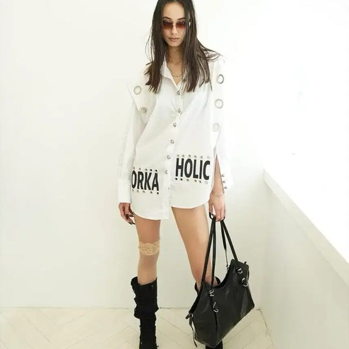 [BUNJANG] Kimyo Angled Overfit Shirt White / Kimyo Angled Overfit Shirt in White