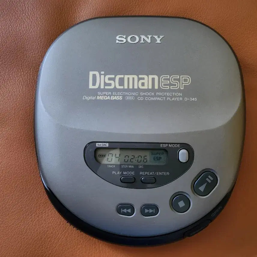 [BUNJANG] Sony Discman D-345 CD Player Full Set / 소니 디스크맨 D-345 CD플레이어 박스풀세트.정품220V어뎁터