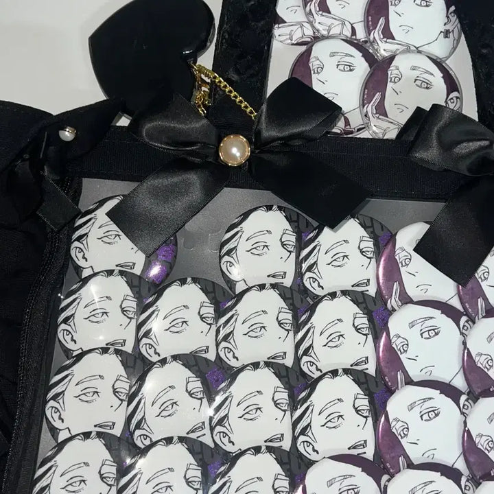 [BUNJANG] DoriBeni Haitani Ran Ita Bag A4 with Jacamart Original Art Can Badges / 도리벤 하이타니 란 이타백 a4 자카마트 원화 캔뱃지