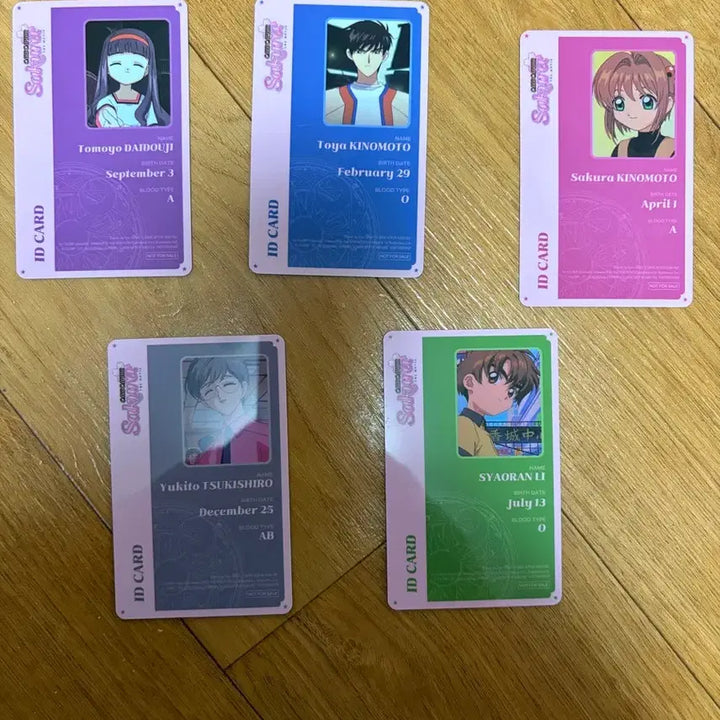 [BUNJANG] Cardcaptor Sakura Movie ID Clear Card Special Set (5 Types Bundle) / (5종 일괄) 카드캡터 체리 극장판 ID 클리어 카드 특전