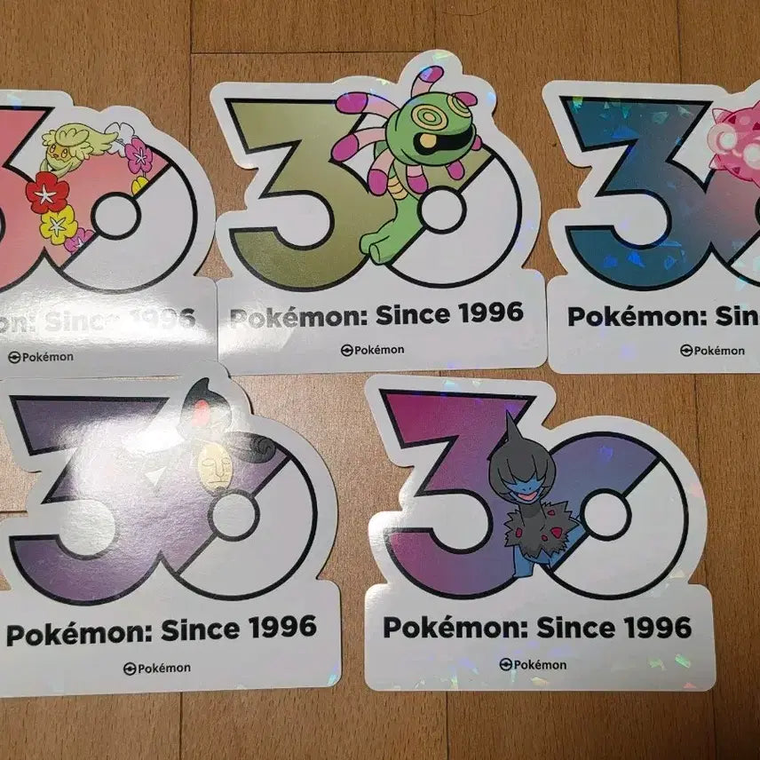 [BUNJANG] Pokemon 30th Anniversary Sticker Set - Lilligant, Meteno, Dwebble, Yamask / 포켓몬스터 30주년 스티커 릴리요 메테노 데스마스 모노두
