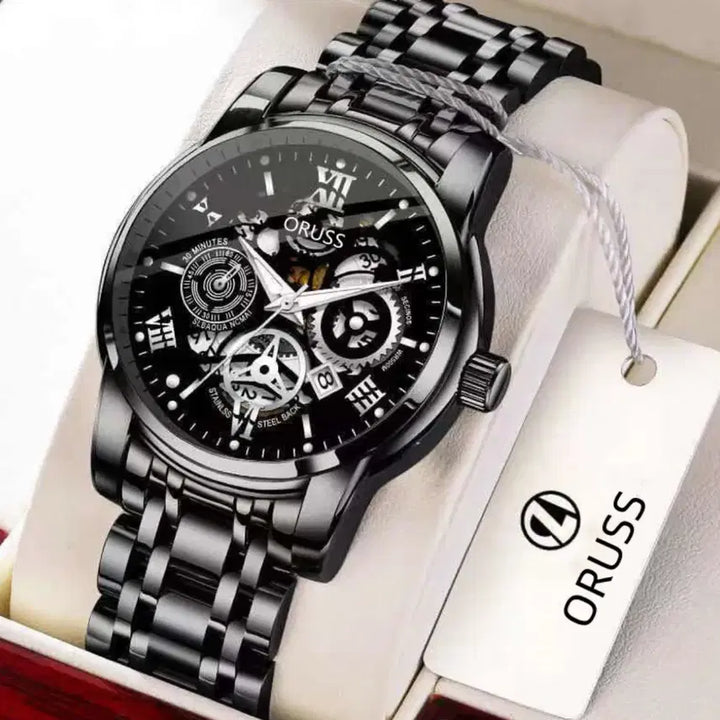 [BUNJANG] ORUSS Black Metal Watch / ORUSS 시계 블랙 메탈