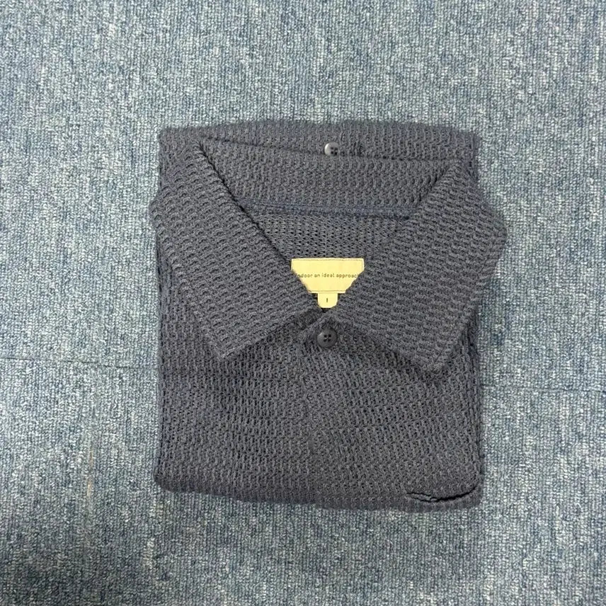 [BUNJANG] Endoor Crochet Shirt Indigo Blue / 엔도어 크로셰 셔츠 인디고블루 2