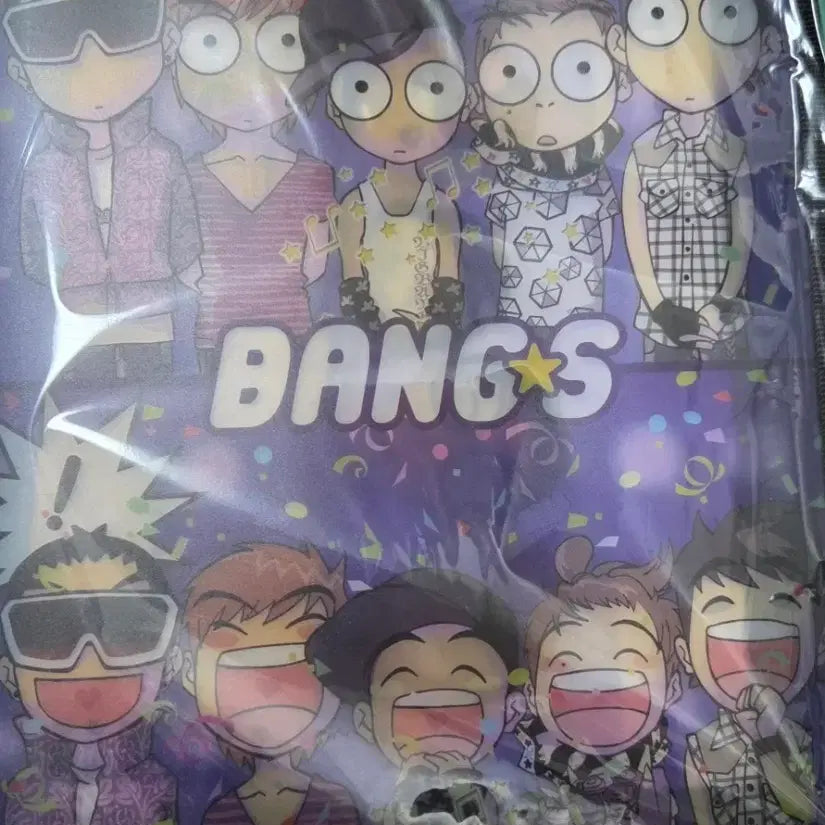 [BUNJANG] Big Bang Bangs Cartoon Stationery Set (Note, Clear File, Diary) / 빅뱅 뱅스 카툰 문구세트 (노트 클리어화일 수첩 구성)