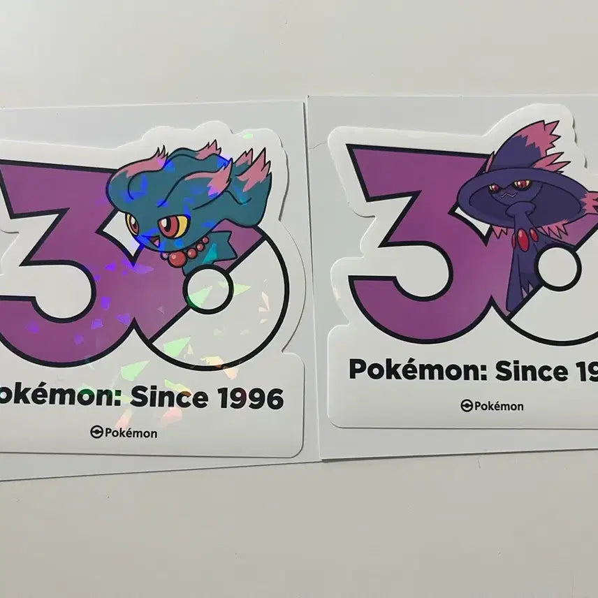 [BUNJANG] Pokemon 30th Anniversary Sticker Jumpluff + Skiploom / 포켓몬 30주년 스티커 무우마+무우마직