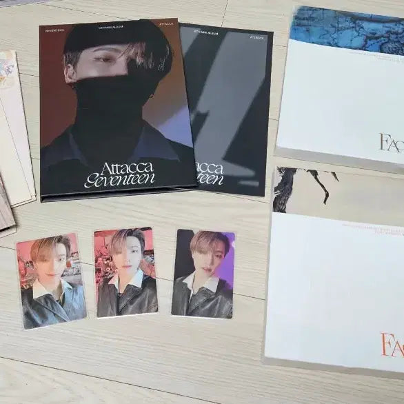[BUNJANG] SEVENTEEN Dino Carat Ver. Bundle Set ( ;element; Ver., ;Attacca; Ver.) Photocard / 디노 캐럿반 2종 (페더썬, 아타카) / 페더선 앨범 2종 일괄 +포카