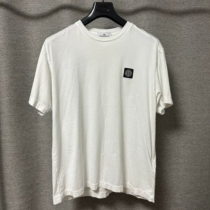[BUNJANG] Stone Island Logo Patch T-Shirt White XL / 스톤아일랜드 로고 패치 반팔 화이트 (XL)