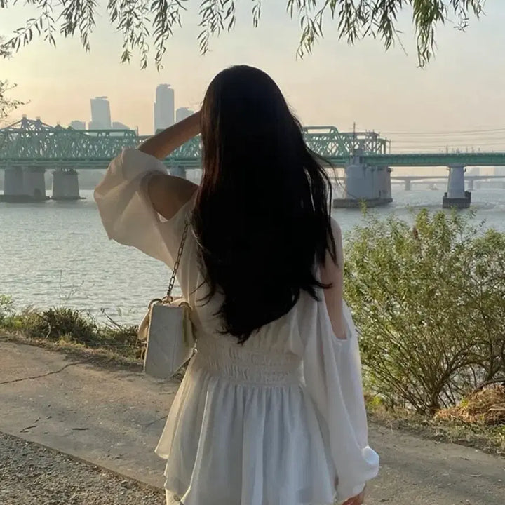 [BUNJANG] YUSOP Suji Blouse White / 유솝 수지 블라우스 화이트