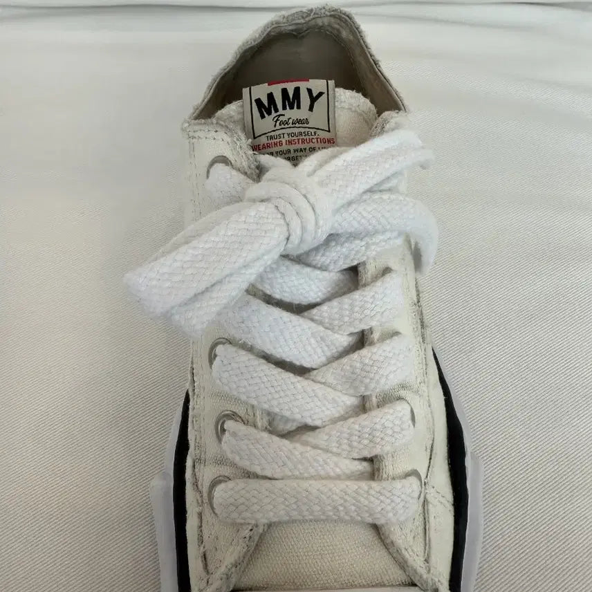 [BUNJANG] Maison Mihara Yasuhiro Peterson OG Sole Canvas Low Top Sneakers White / 미하라 피터슨 OG 솔 로우