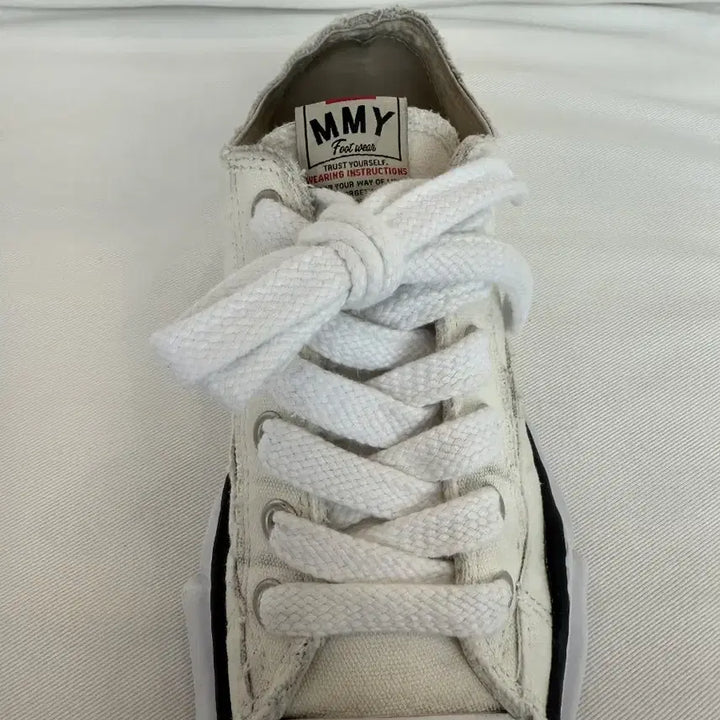 [BUNJANG] Maison Mihara Yasuhiro Peterson OG Sole Canvas Low Top Sneakers White / 미하라 피터슨 OG 솔 로우