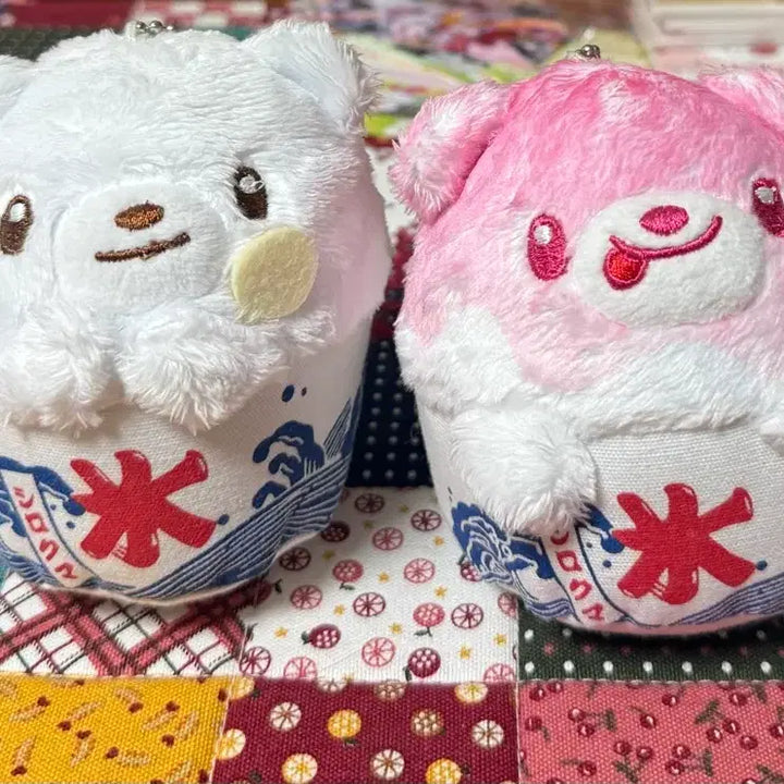 [BUNJANG] Vintage Japanese Bingsu Bear Plush Set / 일본 빙수곰 인형