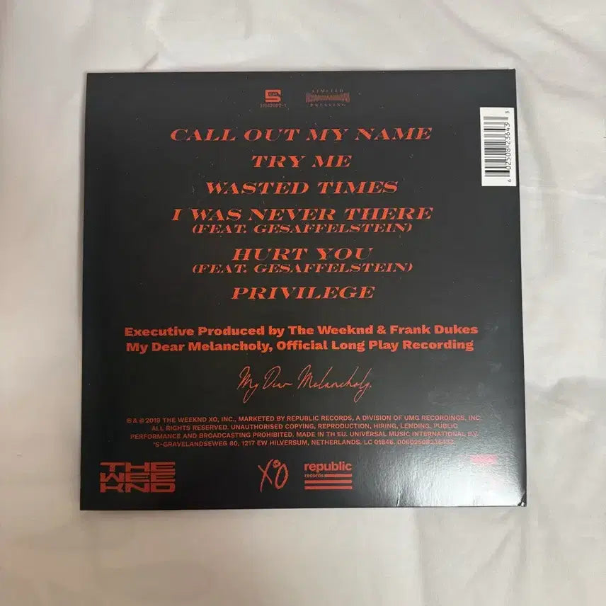 [BUNJANG] The Weeknd My Dear Melancholy LP / 위켄드 lp (The Weeknd)