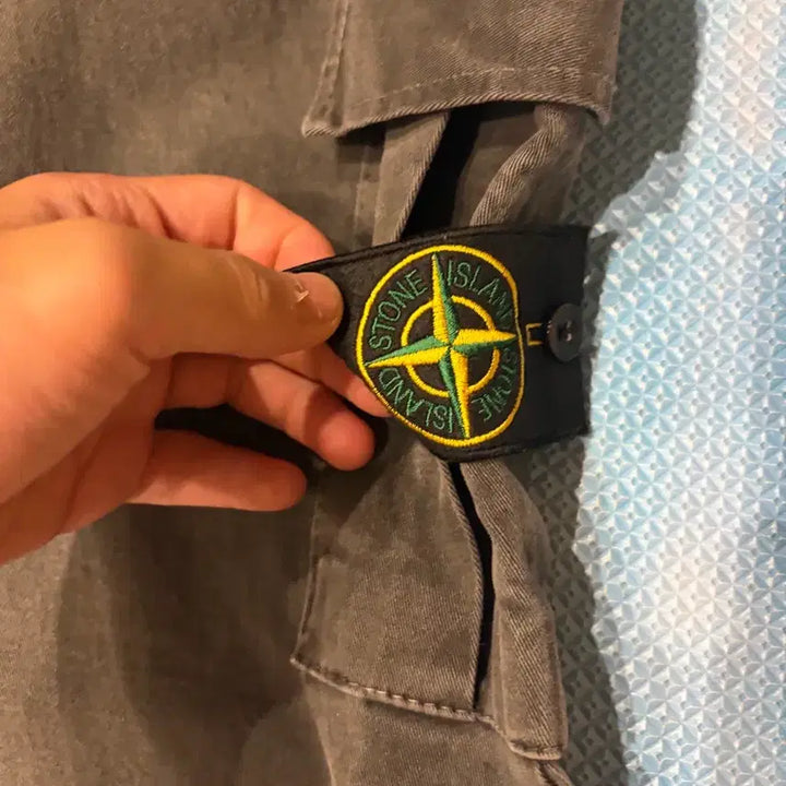 [BUNJANG] Stone Island Cargo Jogger Pants Grey / 스톤아일랜드 카고 바지 그레이