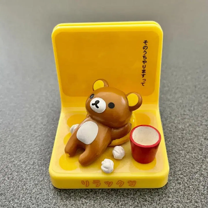 [BUNJANG] San-X Rilakkuma Classic Memo Holder Stand Figure / 고전 새상품 리락쿠마 메모꽂이 스탠드 피규어