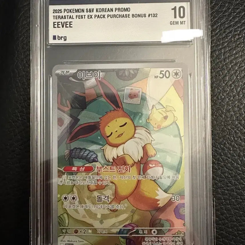 [BUNJANG] Pokemon Card Eevee Terastal Promo BRG 10 Graded / 포켓몬 카드 이브이 테라스탈 프로모 brg 10등급