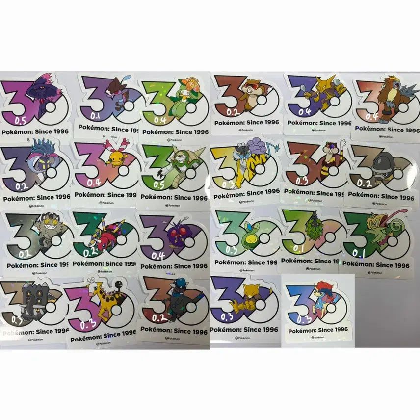 [SOLD OUT] 포켓몬 30주년 기념 스티커 판매 교환