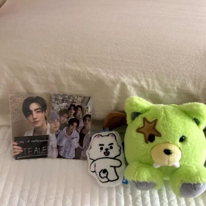 [BUNJANG] ENHYPEN Sunghoon Bambu + Snowy Cushion Keyring Bundle Set / 성훈 뱀부부+스노위 쿠션키링