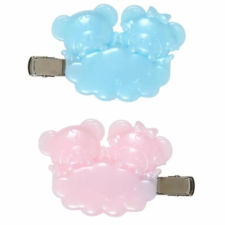 [BUNJANG] Little Twin Stars 50th Anniversary Starlight Angel Kiki Lala Hair Clip 2P / 리틀트윈스타 50주년기념 별빛엔젤 키키라라 헤어클립 2P