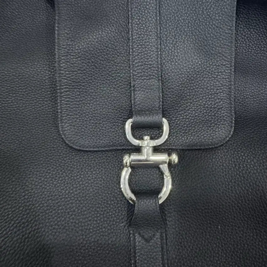 [BUNJANG] Time Homme Cobb Shoulder Bag L Black Leather / 타임옴므 코브 숄더백 L