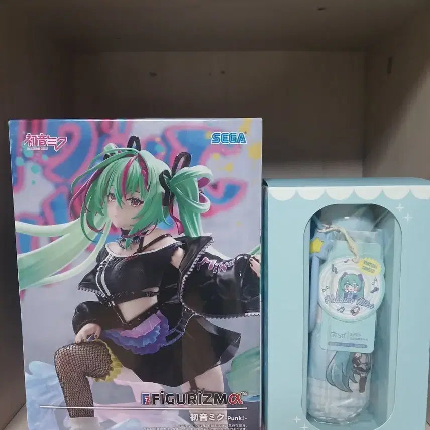 [BUNJANG] Hatsune Miku Punk Figure &amp; Goods Set (Mass Production) / 하츠네 미쿠 펑크 피규어 &amp; 굿즈 세트(양산)-CU반택가능