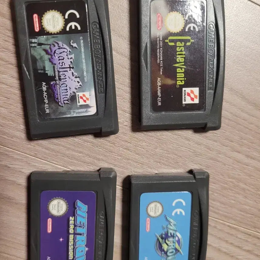 [BUNJANG] Castlevania: Aria of Sorrow &amp; Metroid: Zero Mission/Fusion (Korean Version) Game Boy Advance / 악마성 한글 2개  메트로이드 한글2개 팔아요. gba 게임보이어드밴스