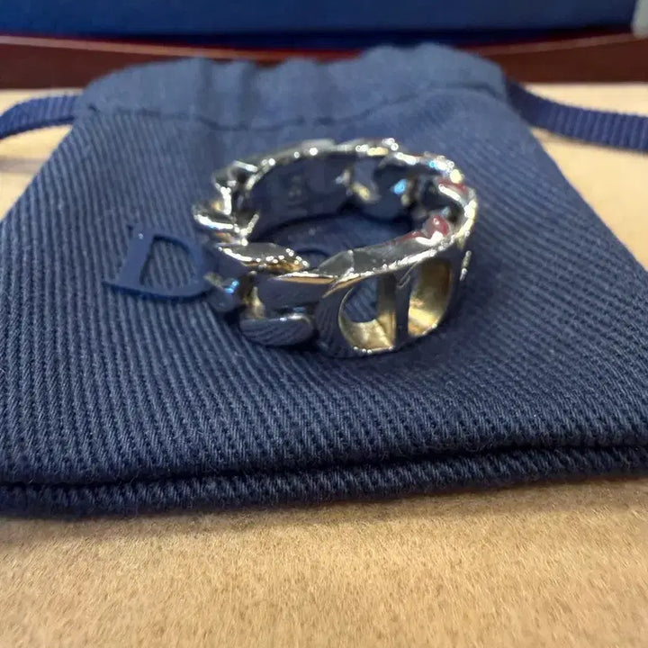 [BUNJANG] Dior CD Icon Chain Links Ring Silver / (M) 디올 CD 아이콘 체인 링크 반지 링