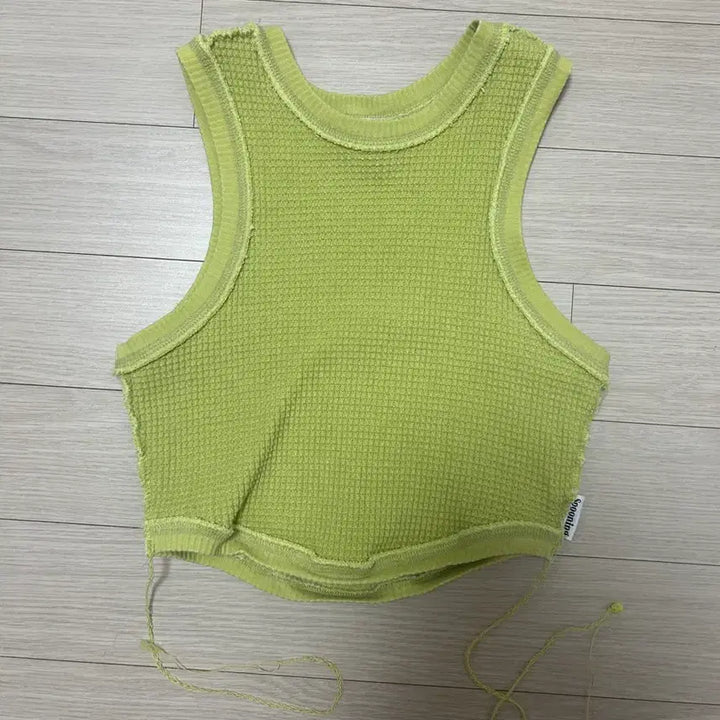 [BUNJANG] SPOONING Glony Waffle Sleeveless Top / 스푸닝 글로니 와플 슬리브리스