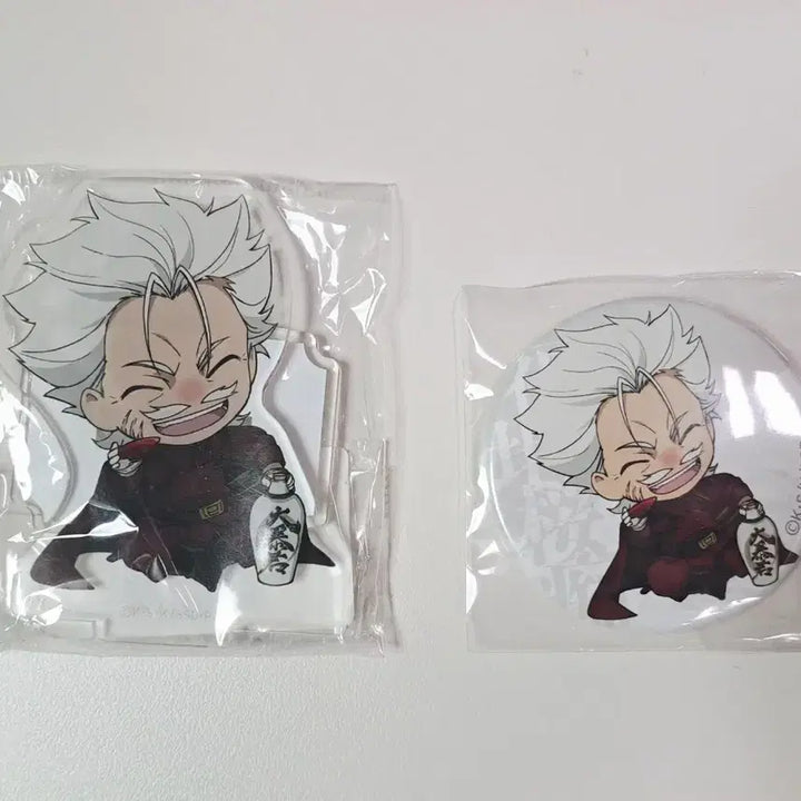 [BUNJANG] Bungo Stray Dogs Fukuchi Acrylic Stand &amp; Can Badge Bundle Set (Sealed) / 문호스트레이독스 후쿠치 블루레이 dvd 특전 아크릴 스탠드, 캔뱃지 일괄